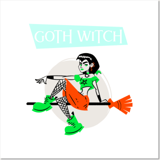 GOTH WITCH Posters and Art